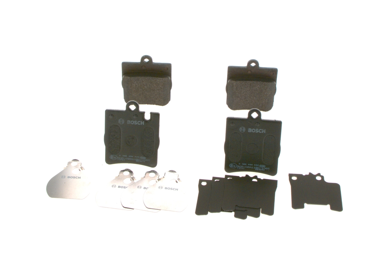 0986494022 Bosch Колодки гальмівні задні, дискові