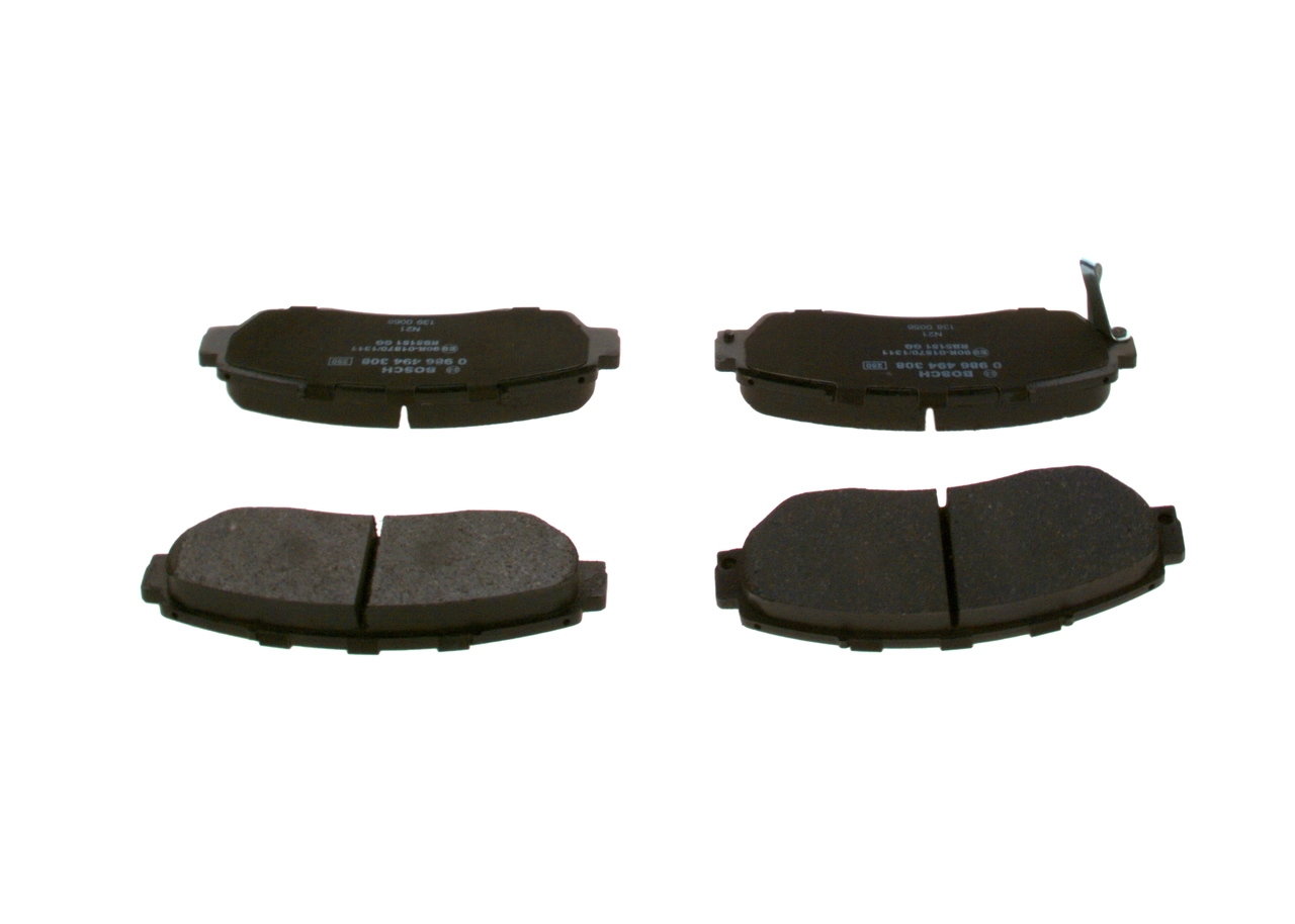 0986494308 Bosch Передні гальмівні колодки