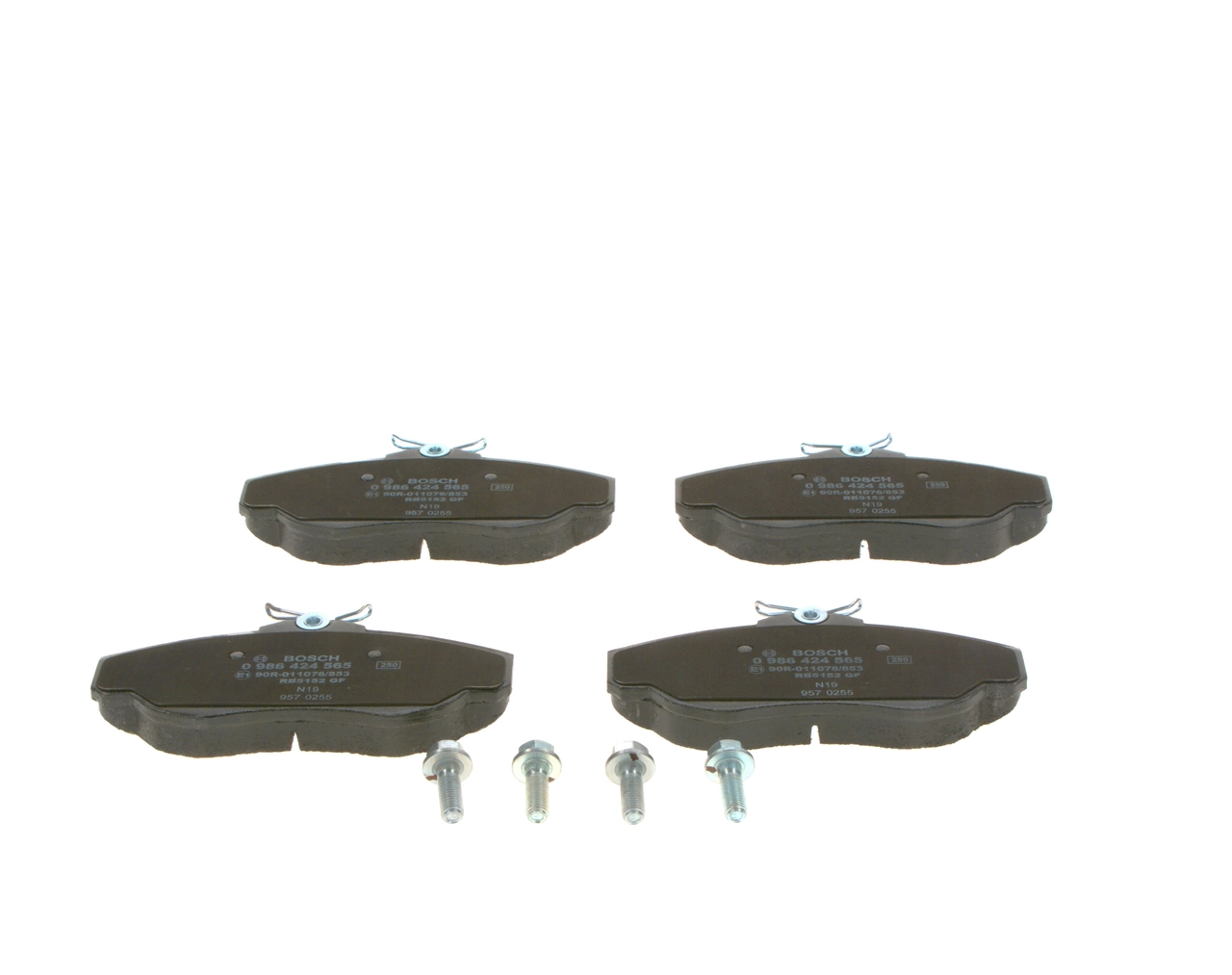 0986424565 Bosch Передні гальмівні колодки