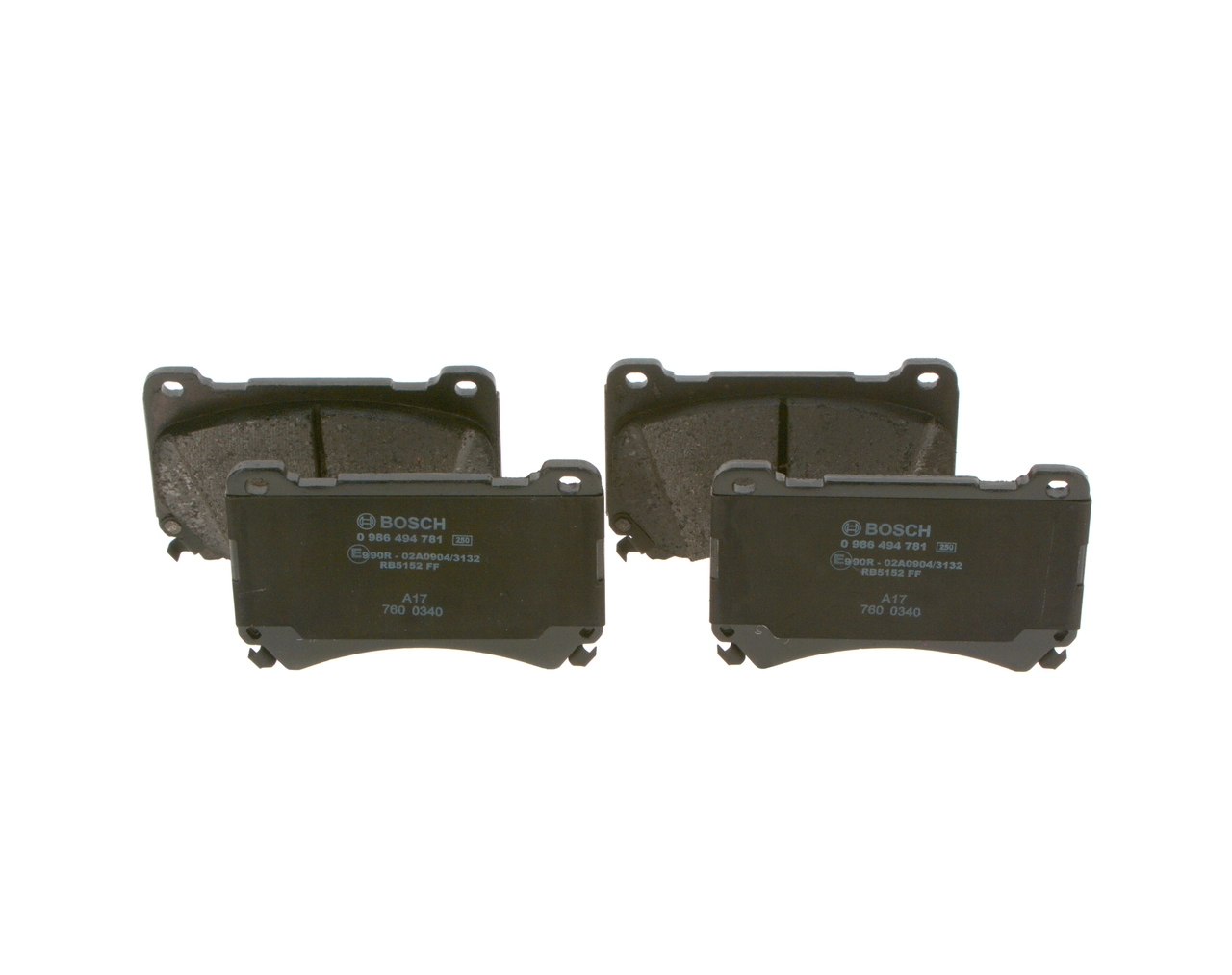 Купити 0986494781 Bosch Колодки гальмівні передні, дискові