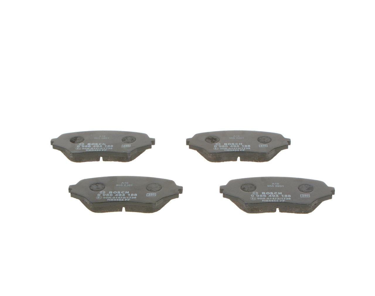 Передні тормозні колодки 0986494188 Bosch