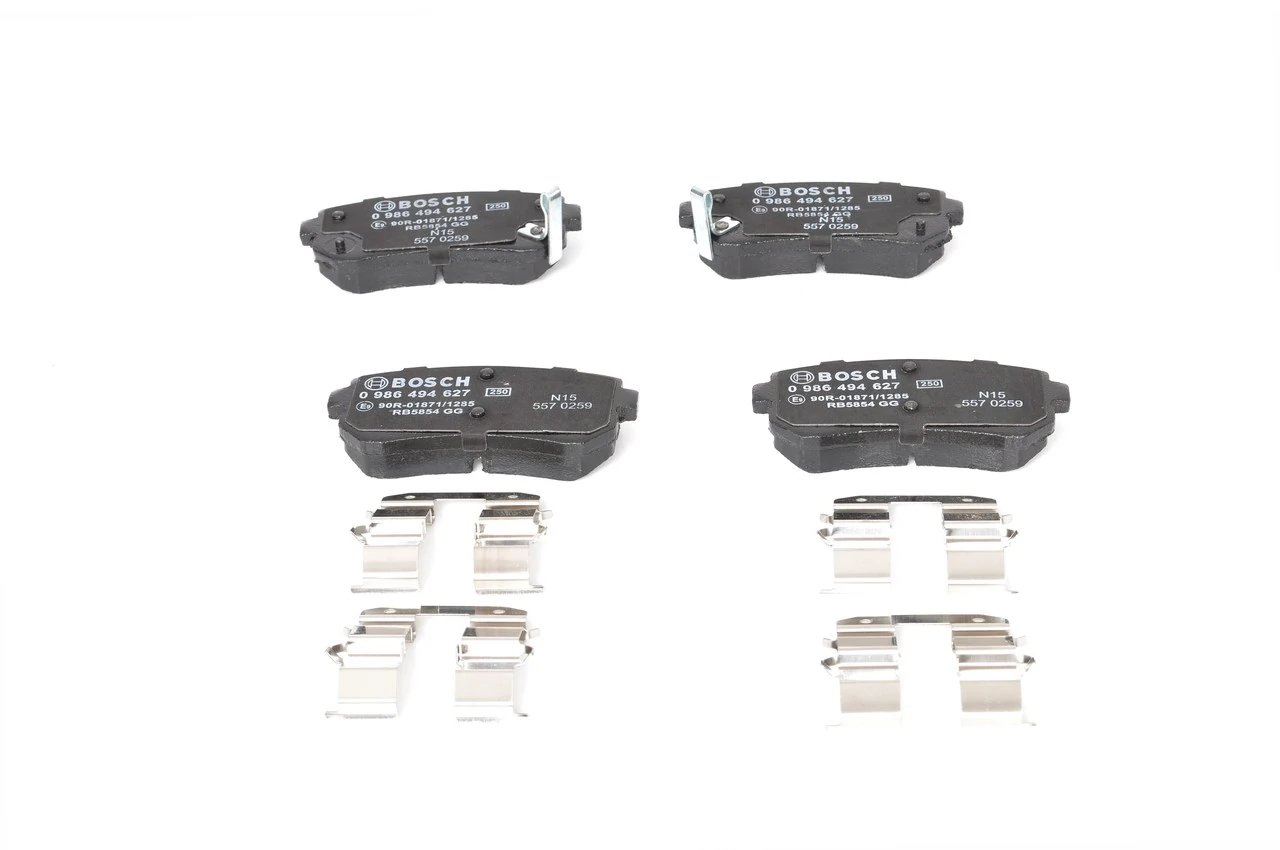 0986494627 Bosch Колодки гальмівні задні, дискові