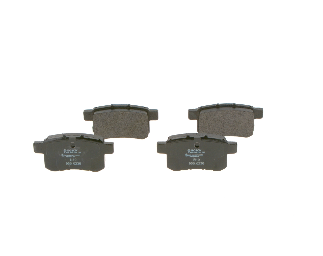 0986494338 Bosch Колодки гальмівні задні, дискові
