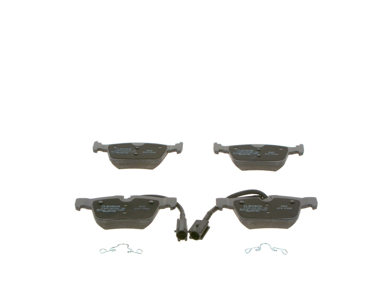 0986424848 Bosch Колодки гальмівні задні, дискові