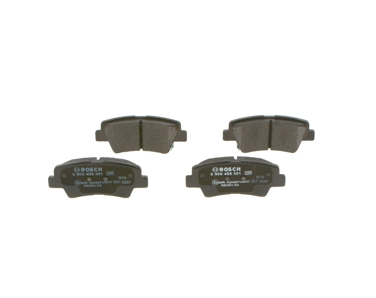 Задні дискові колодки Bosch 0986495351