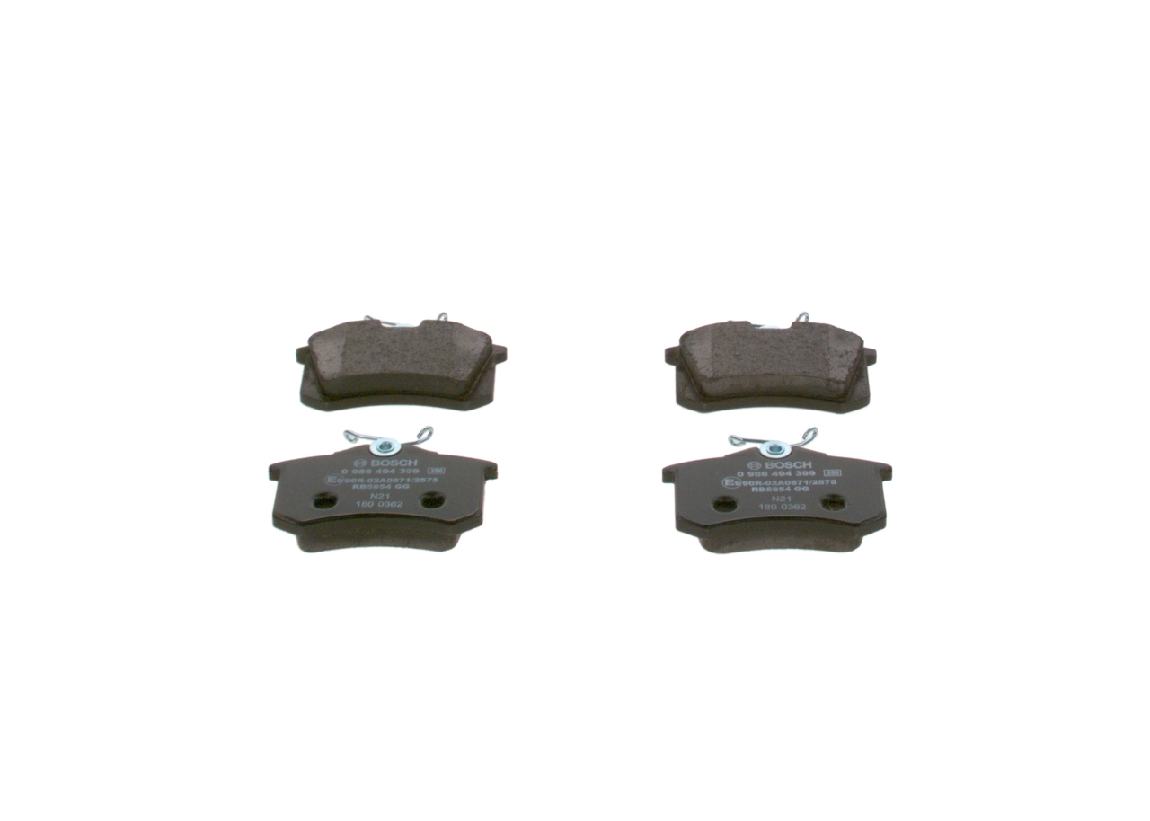 Задні гальмівні колодки Bosch 0986494399 ціна, від 20.34 USD