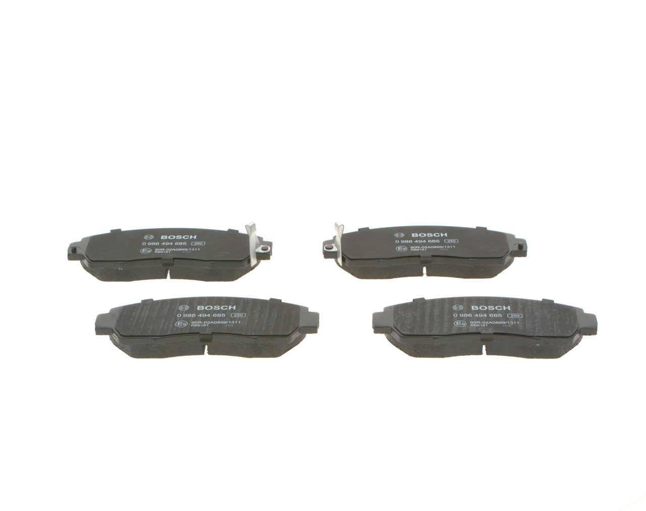 Передні тормозні колодки 0986494685 Bosch