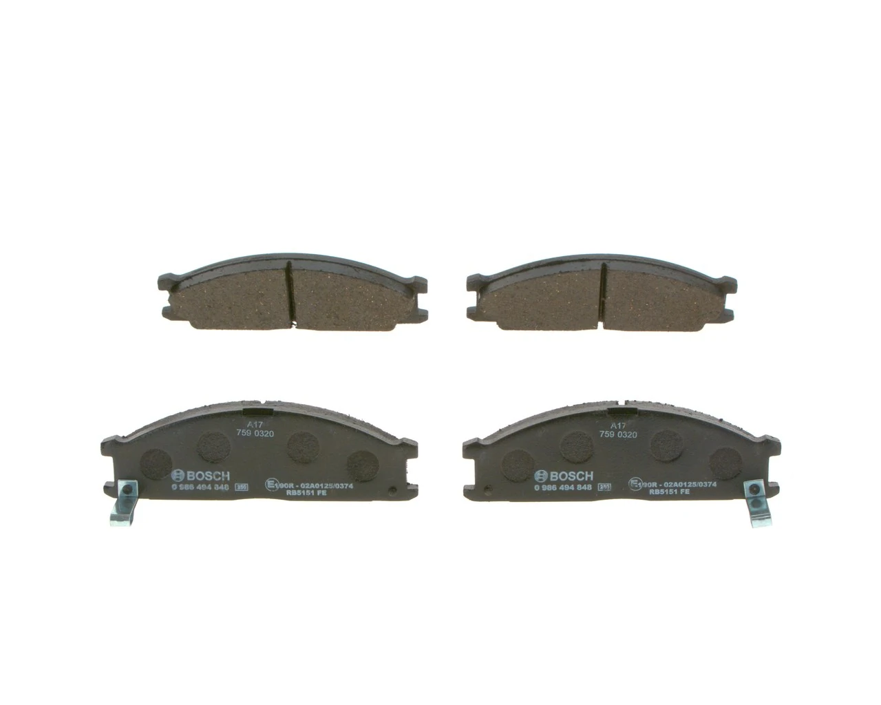 Гальмівні колодки Bosch 0986494848 ціна, від 24.13 USD