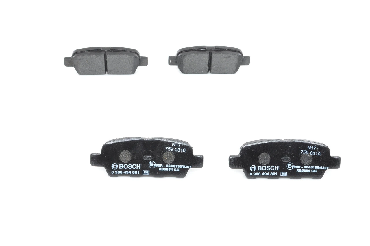 Задні дискові колодки Bosch 0986494861