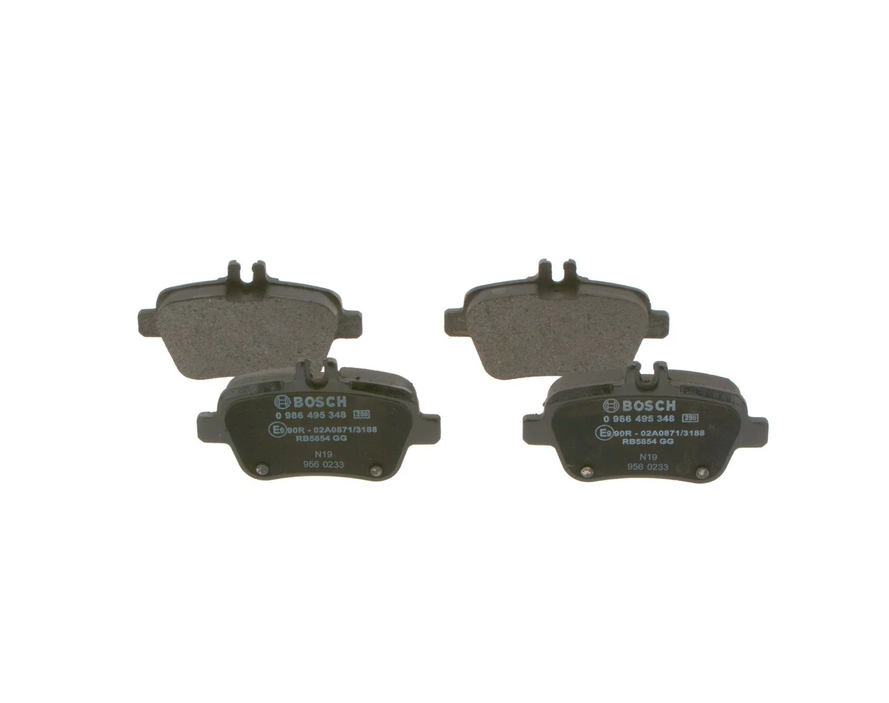 Задні гальмівні колодки 0986495348 Bosch