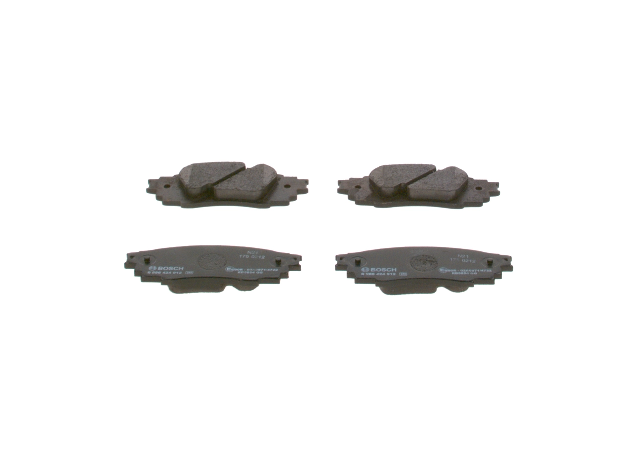Задні гальмівні колодки Bosch 0986424912 ціна, від 25.56 USD