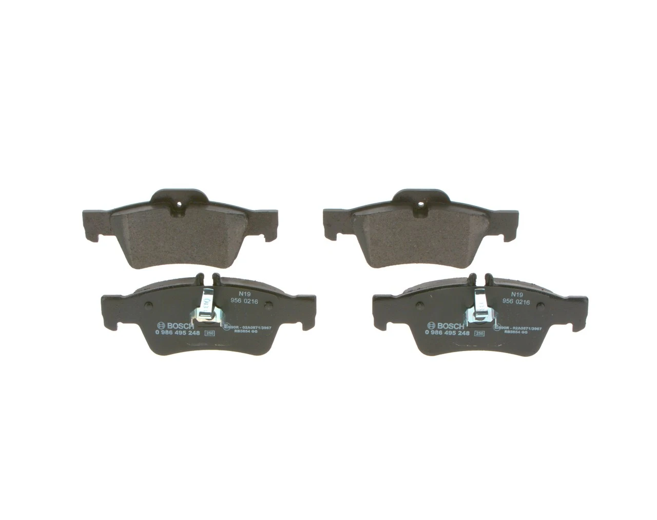 Задні гальмівні колодки Bosch 0986495248 ціна, від 22.23 USD