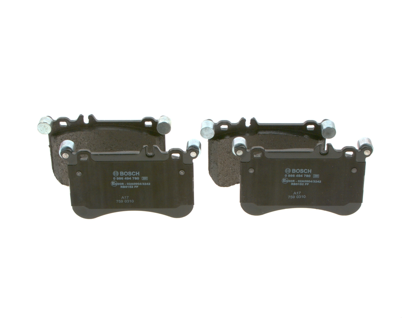 Купити 0986494780 Bosch Колодки гальмівні передні, дискові