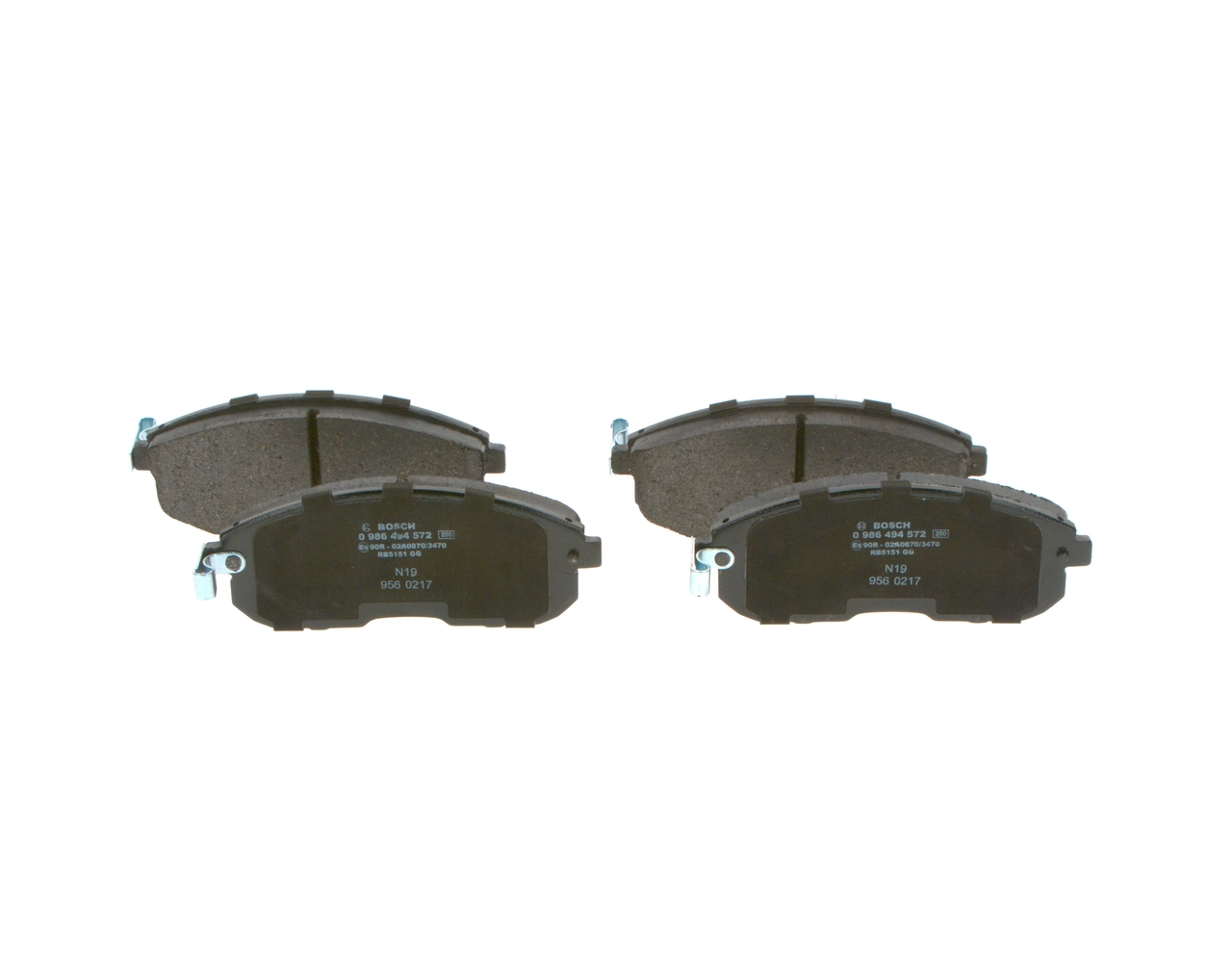 Гальмівні колодки Bosch 0986494572 ціна, від 29.25 USD