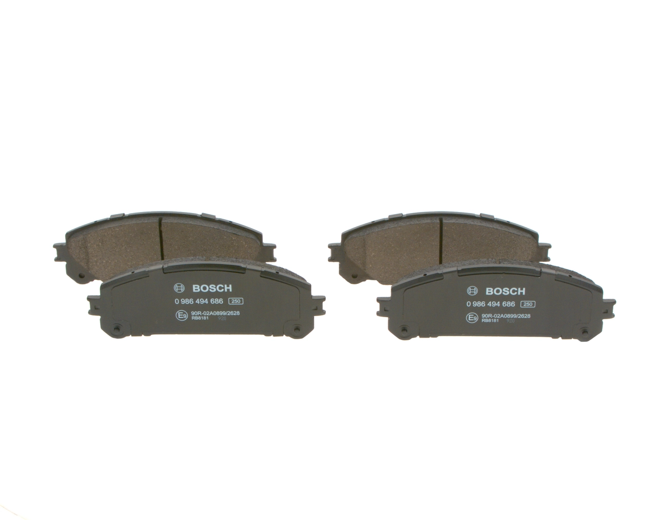 Купити 0986494686 Bosch Колодки гальмівні передні, дискові