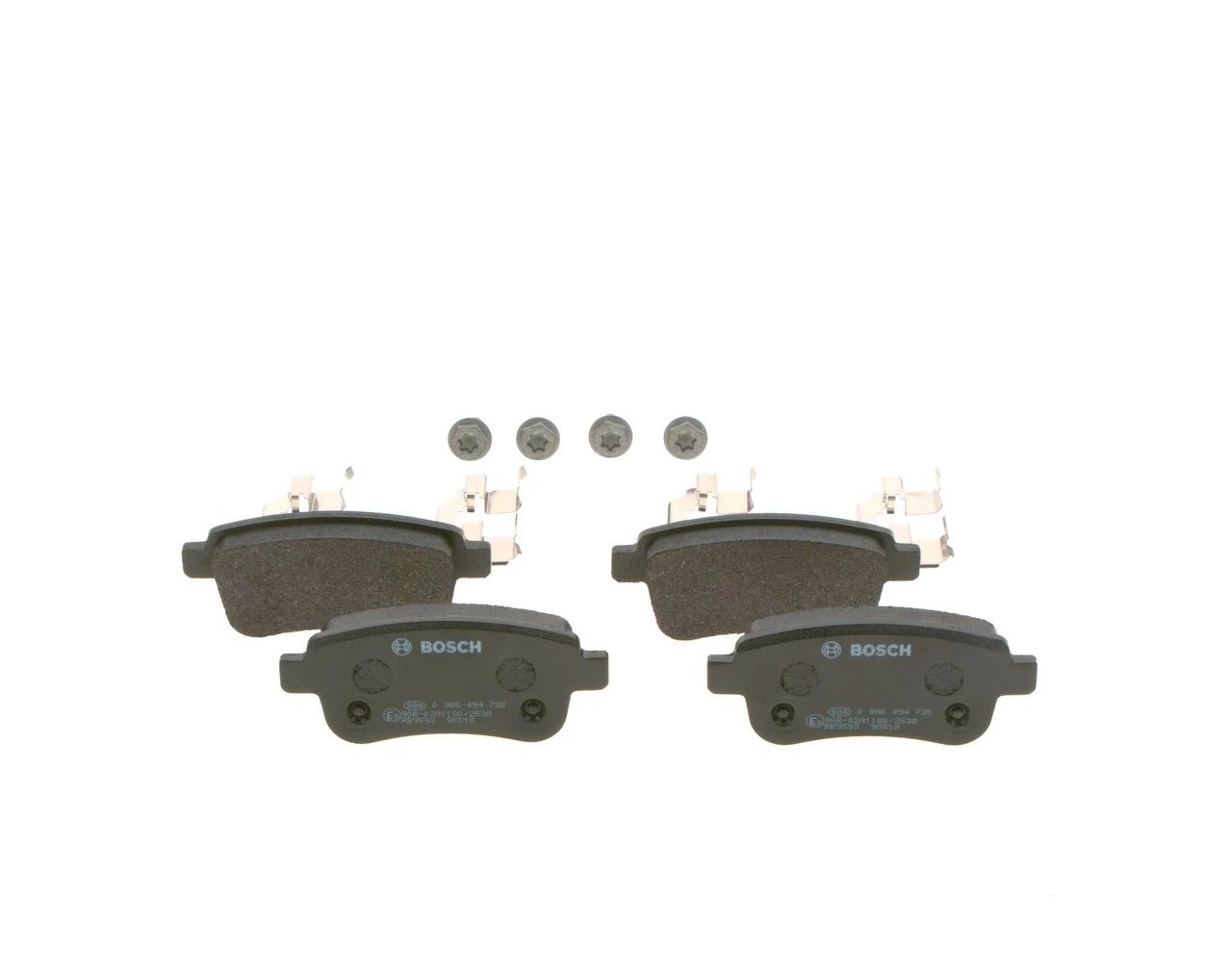 Задні гальмівні колодки 0986494735 Bosch