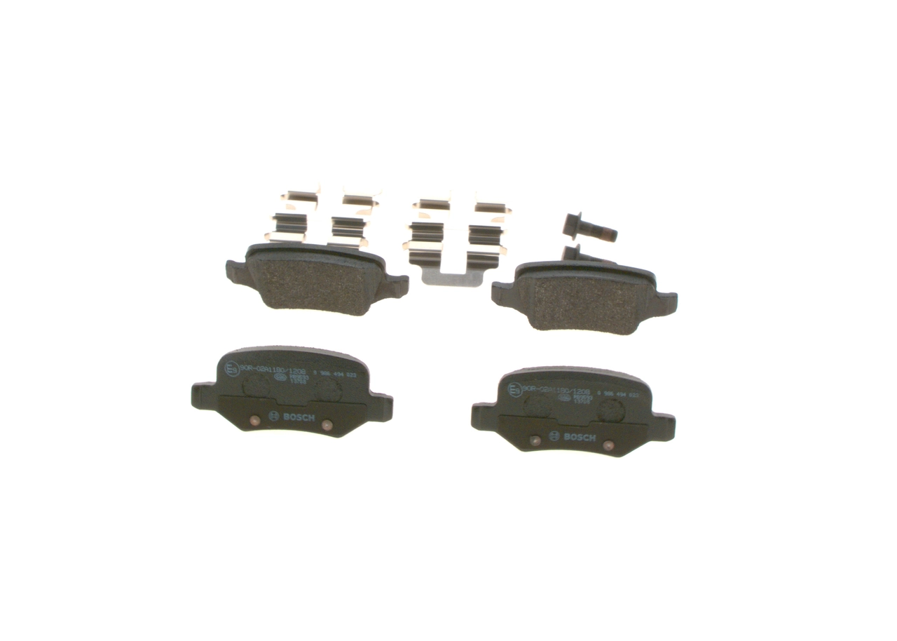 0986494023 Bosch Колодки гальмівні задні, дискові