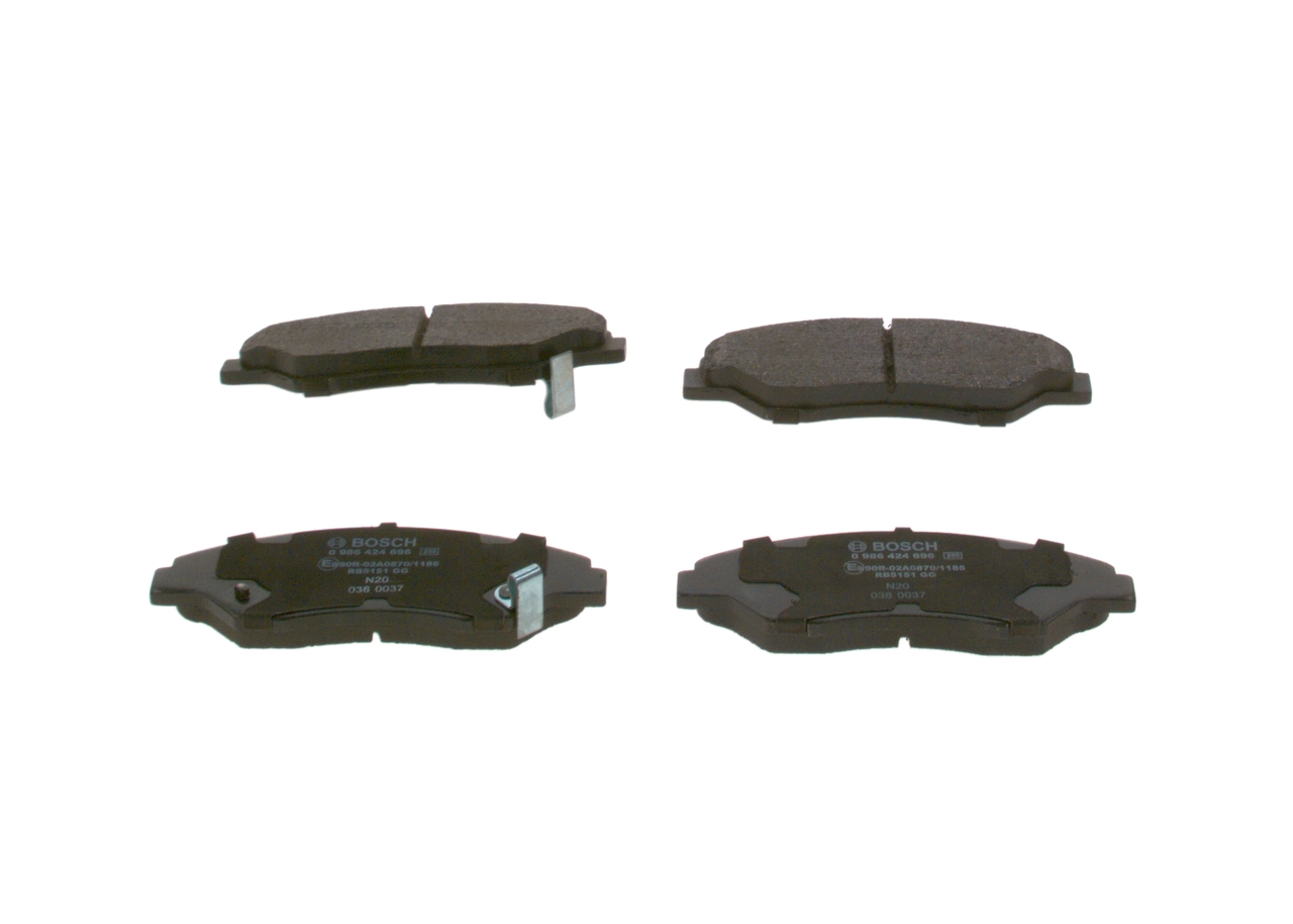 Купити 0986424696 Bosch Колодки гальмівні передні, дискові