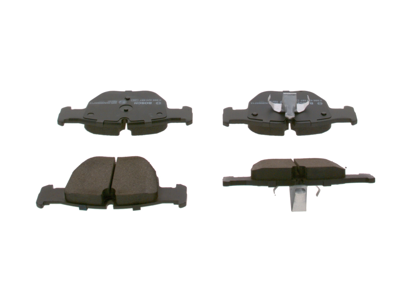 Гальмівні колодки Bosch 0986424687 ціна, від 49.60 USD