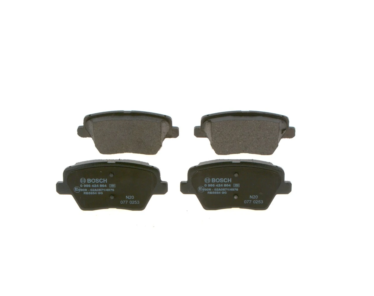Задні гальмівні колодки 0986424864 Bosch