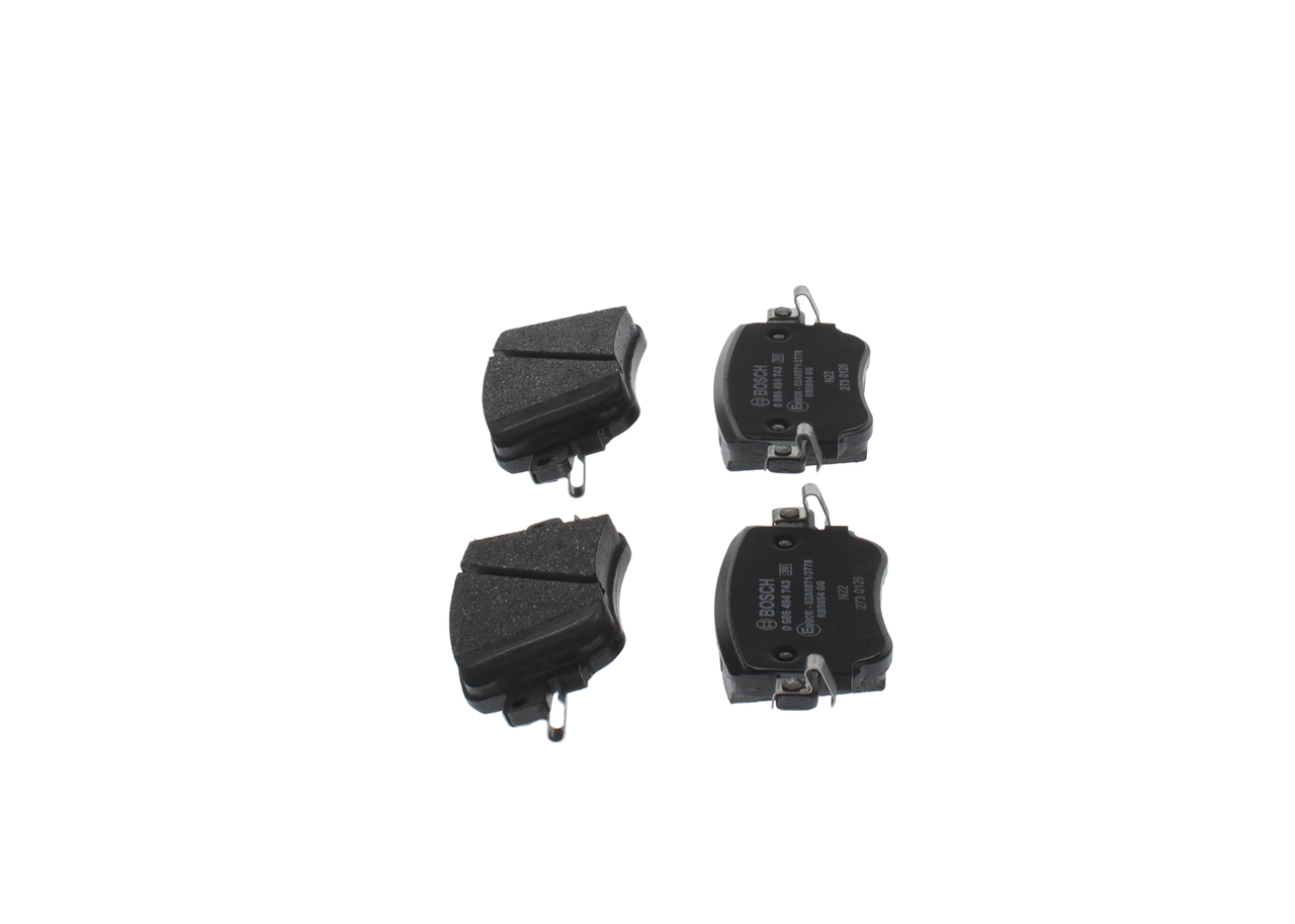0986494743 Bosch Колодки гальмівні задні, дискові