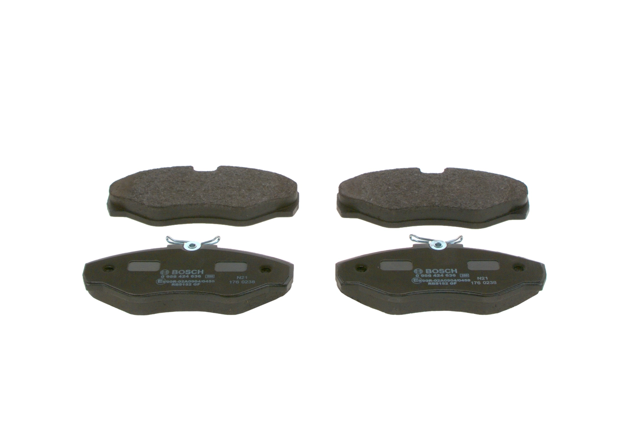 0986424636 Bosch Передні гальмівні колодки