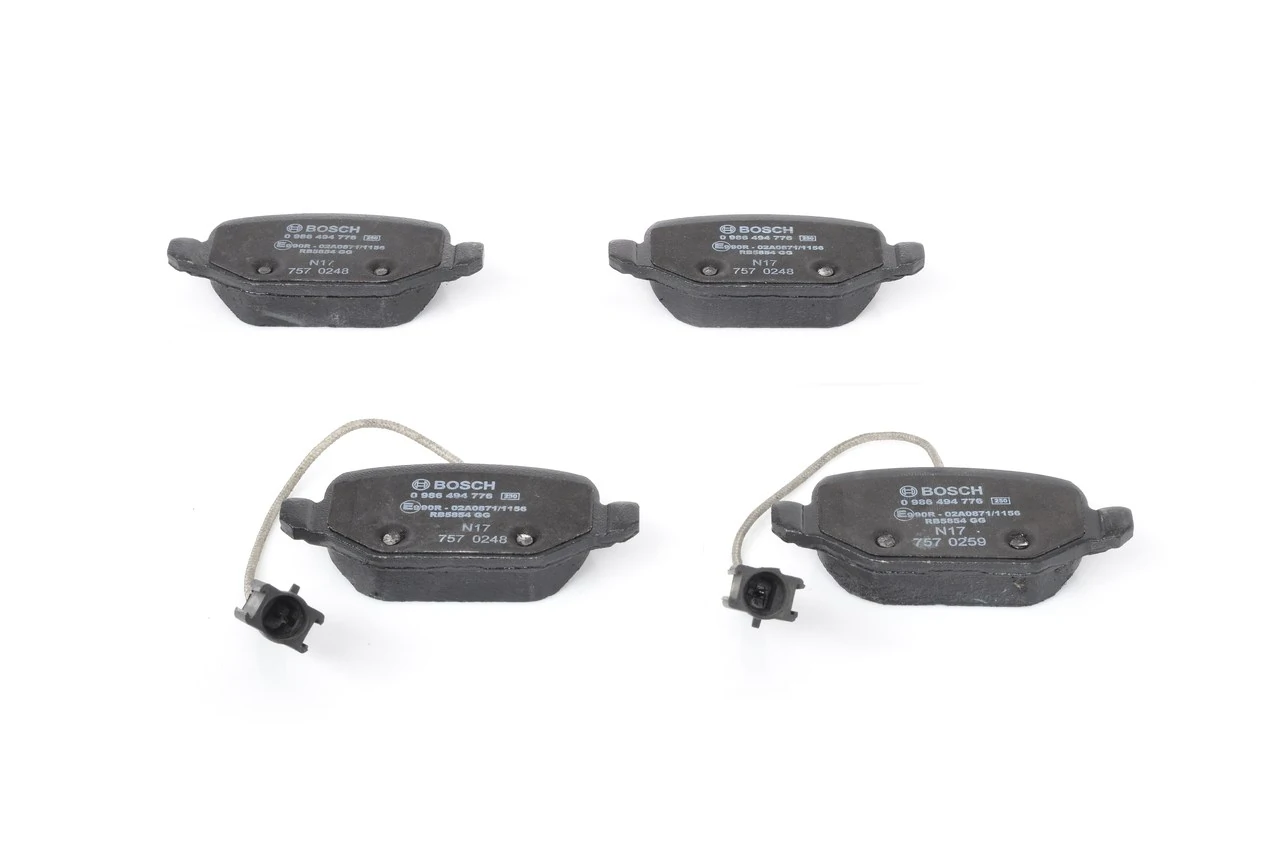 Задні гальмівні колодки Bosch 0986494776 ціна, від 31.33 USD