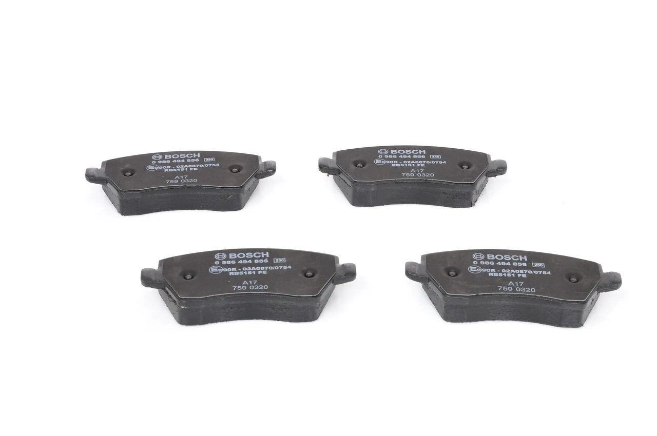 Купити 0986494856 Bosch Колодки гальмівні передні, дискові