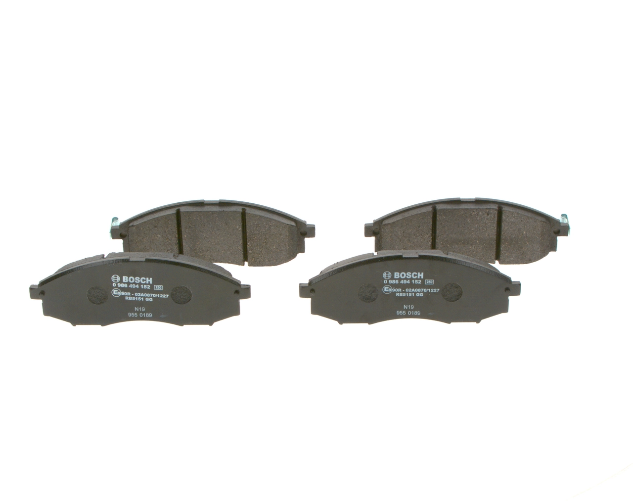 Передні тормозні колодки 0986494152 Bosch