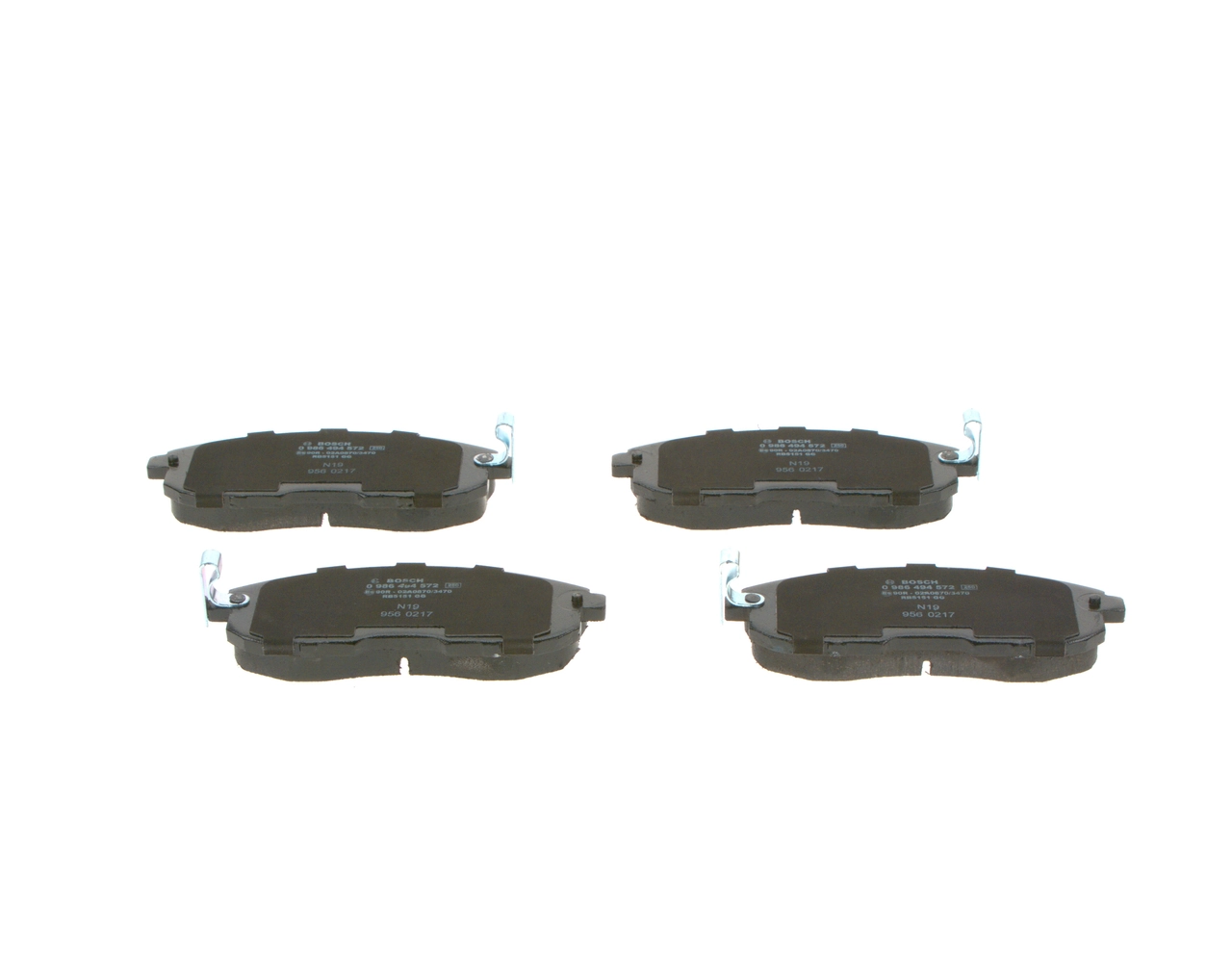 Передні тормозні колодки 0986494572 Bosch