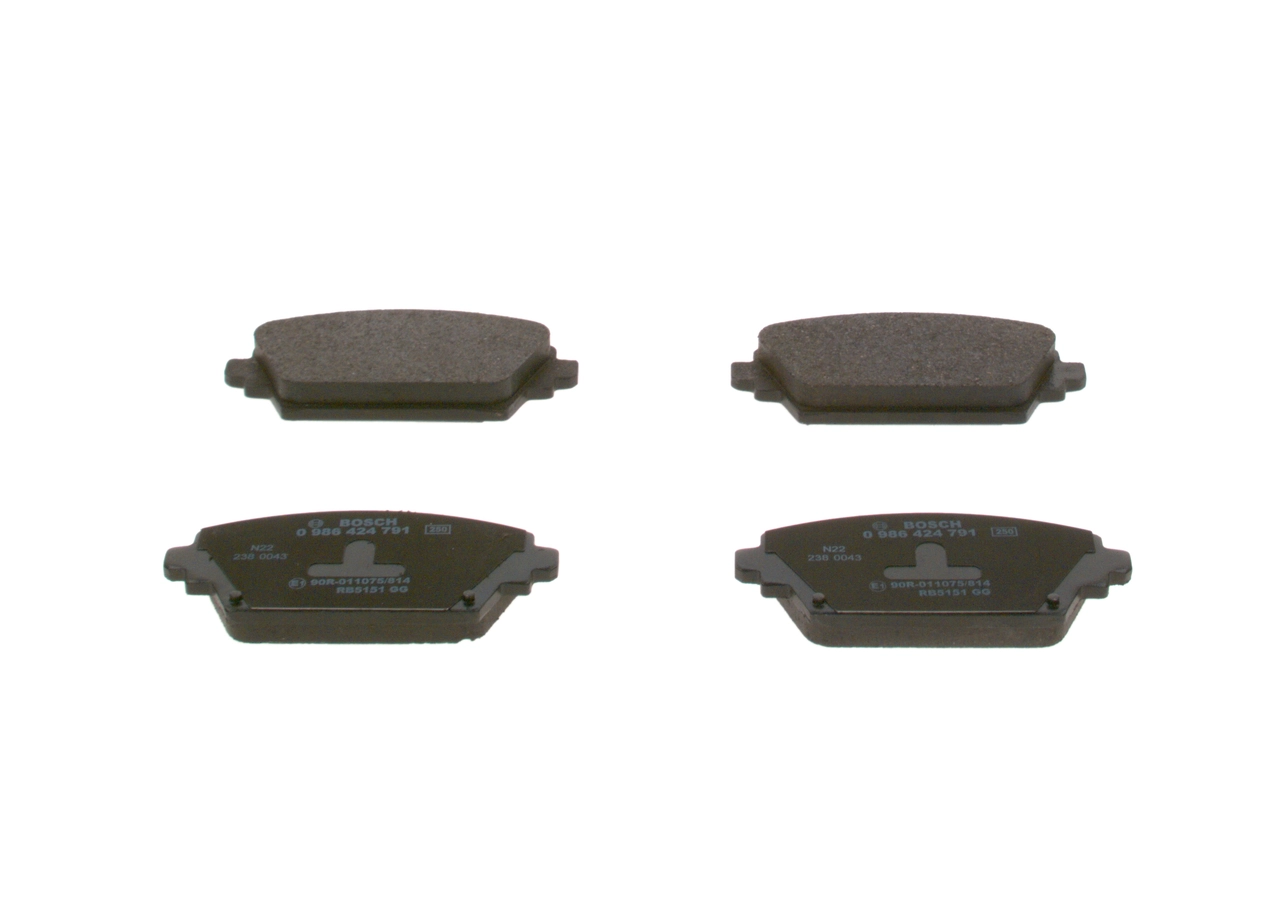 Купити 0986424791 Bosch Колодки гальмівні передні, дискові