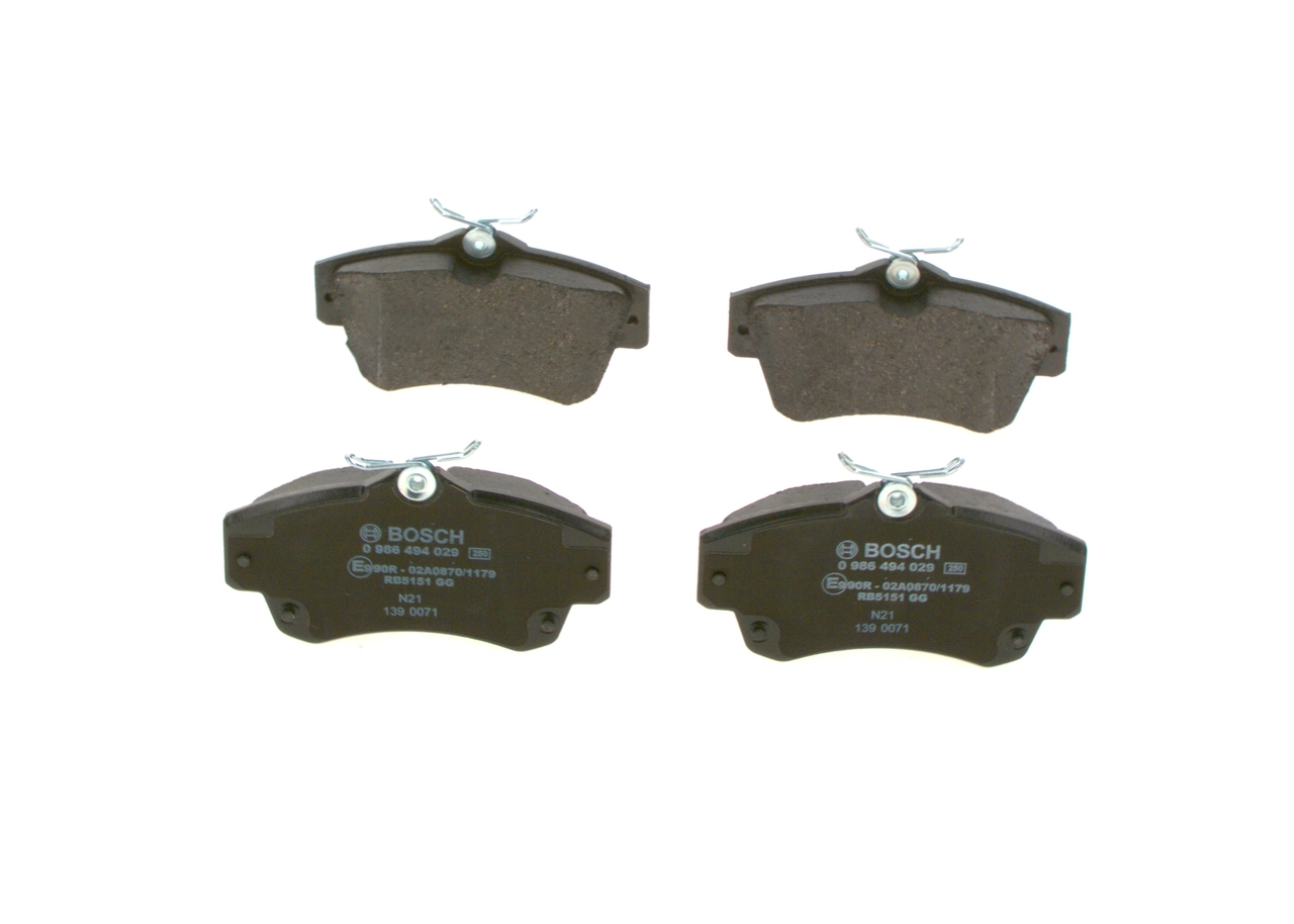 Гальмівні колодки Bosch 0986494029 ціна, від 37.95 USD