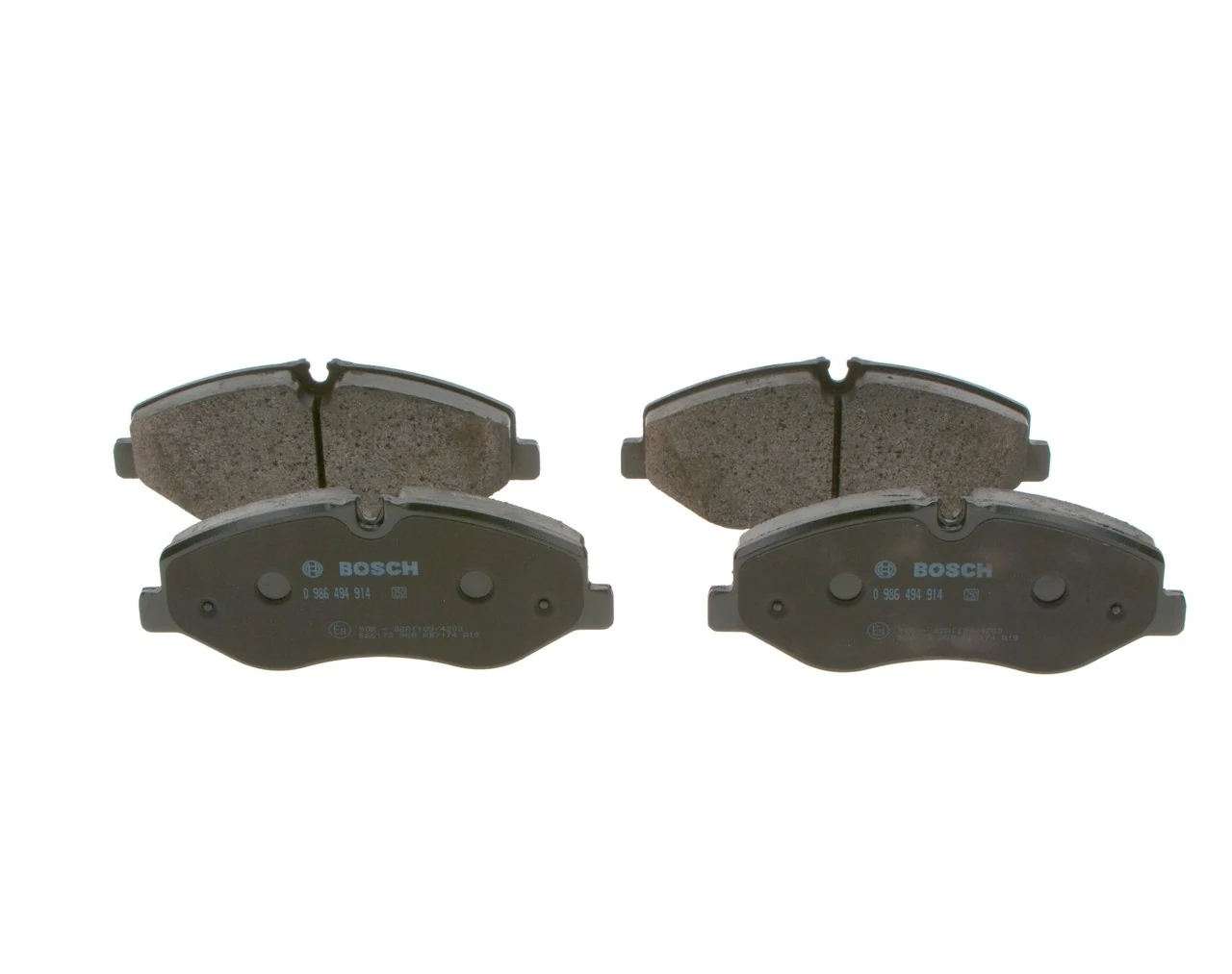 Передні тормозні колодки 0986494914 Bosch