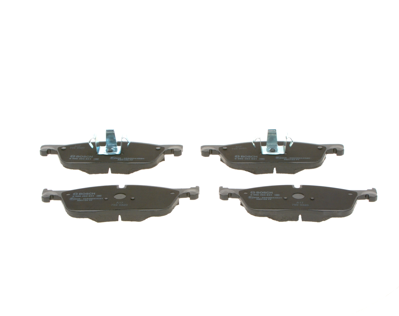 Купити 0986494831 Bosch Колодки гальмівні передні, дискові