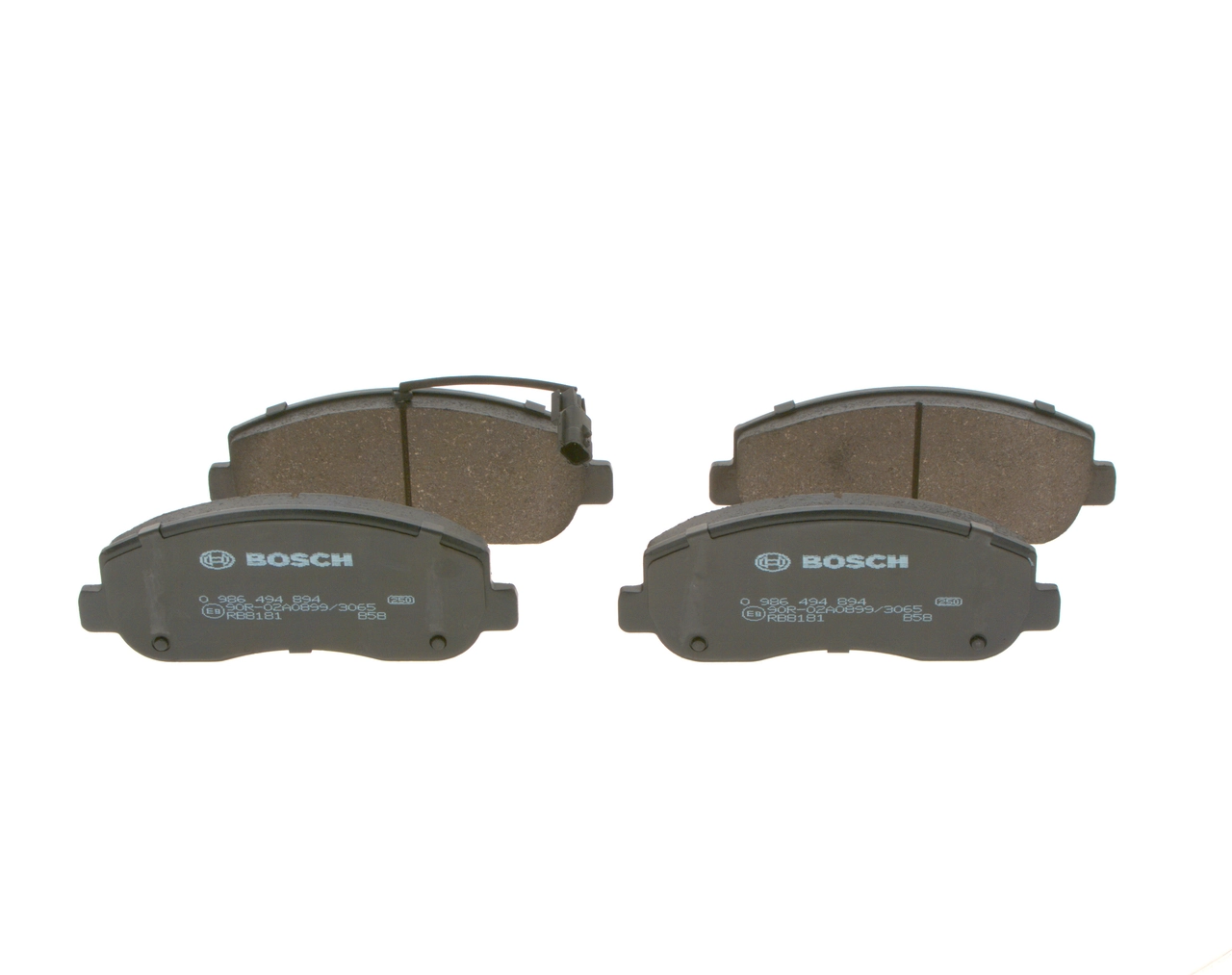 Купити 0986494894 Bosch Колодки гальмівні передні, дискові