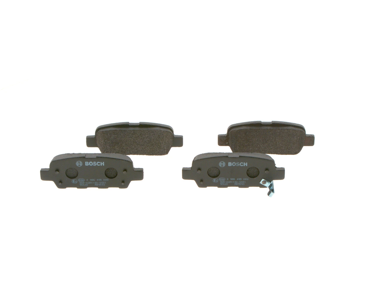 Задні гальмівні колодки Bosch 0986495089 ціна, від 17.80 USD