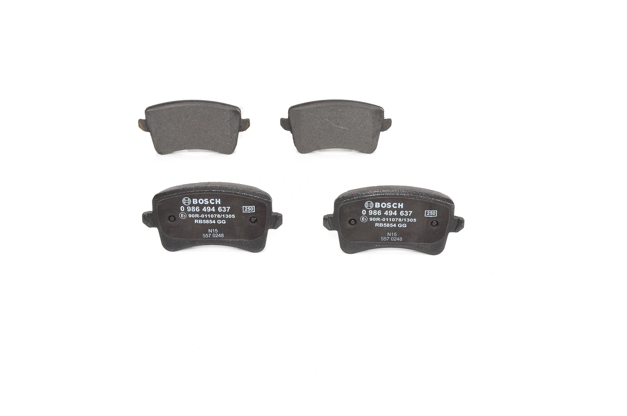 0986494637 Bosch Колодки гальмівні задні, дискові