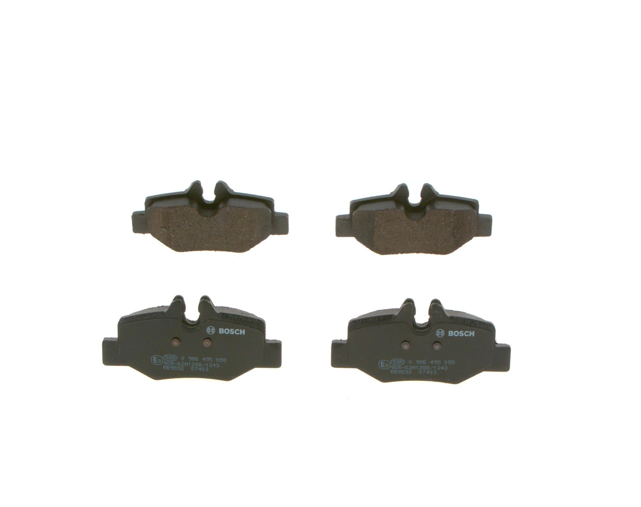 Задні гальмівні колодки Bosch 0986495088 ціна, від 18.57 USD