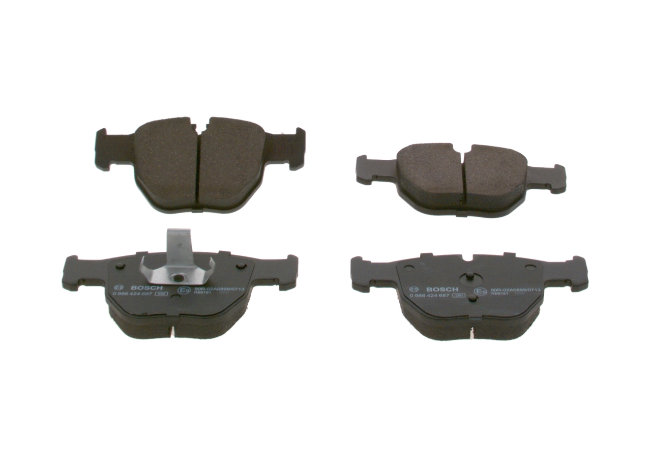 0986424687 Bosch Передні гальмівні колодки