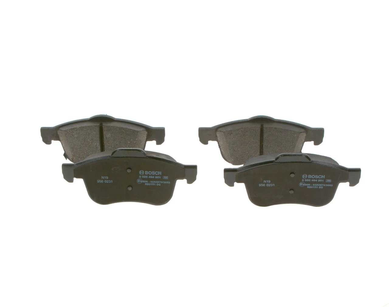 Купити 0986494801 Bosch Колодки гальмівні передні, дискові