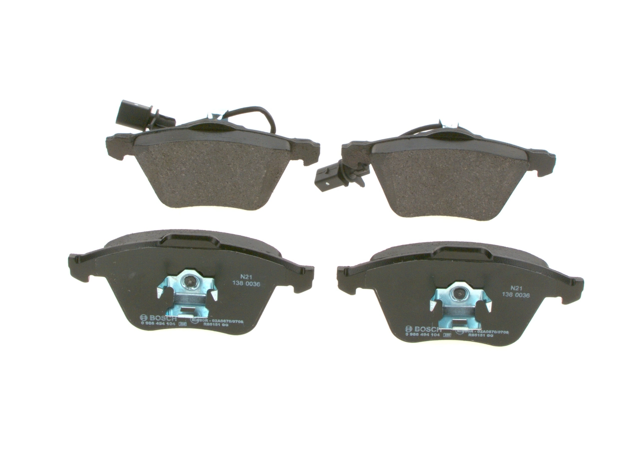 0986494104 Bosch Передні гальмівні колодки