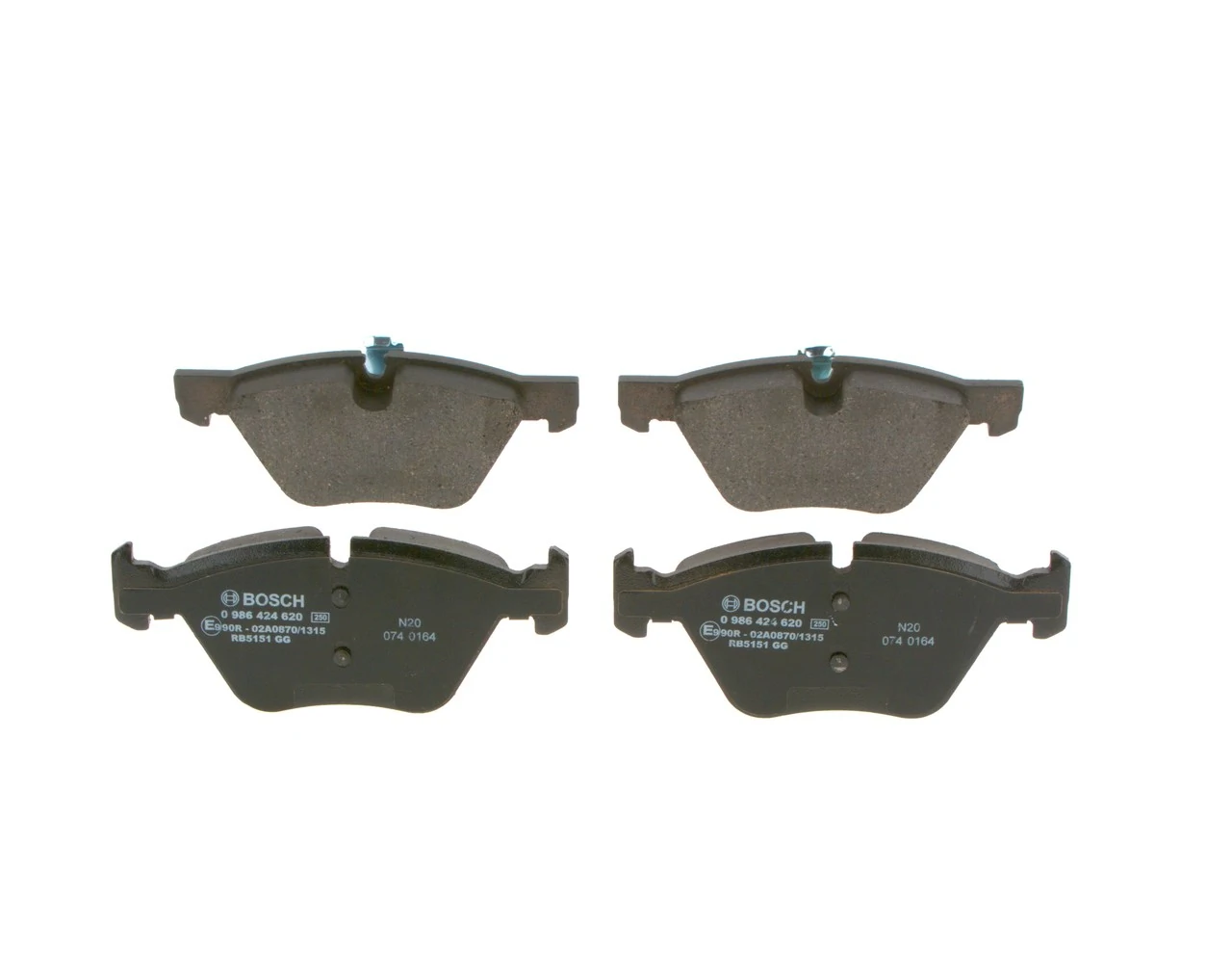 Купити 0986424620 Bosch Колодки гальмівні передні, дискові