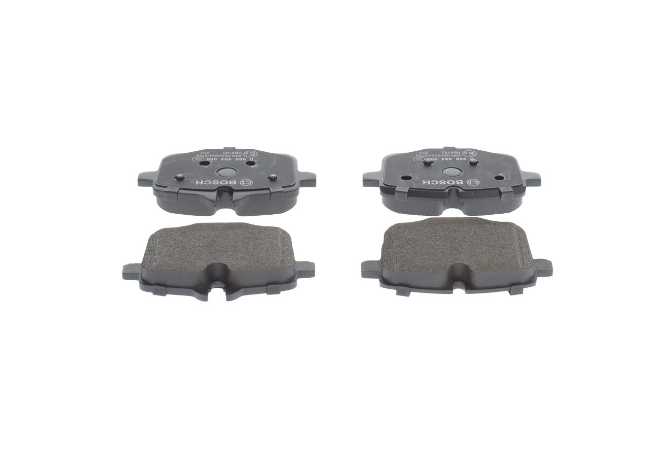 0986494900 Bosch Колодки гальмівні задні, дискові