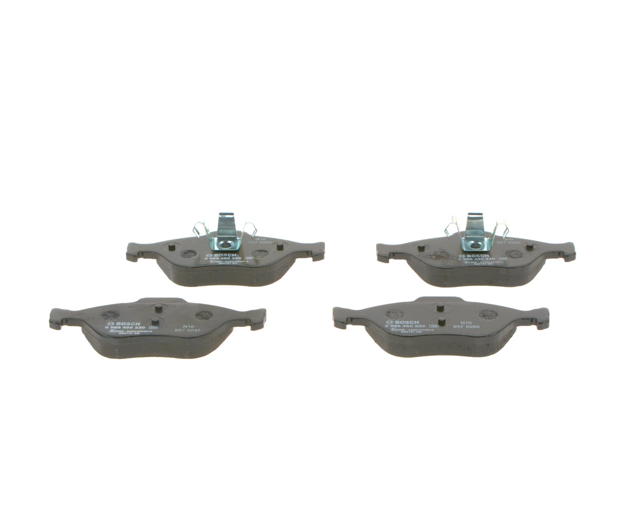 Купити 0986495220 Bosch Колодки гальмівні передні, дискові