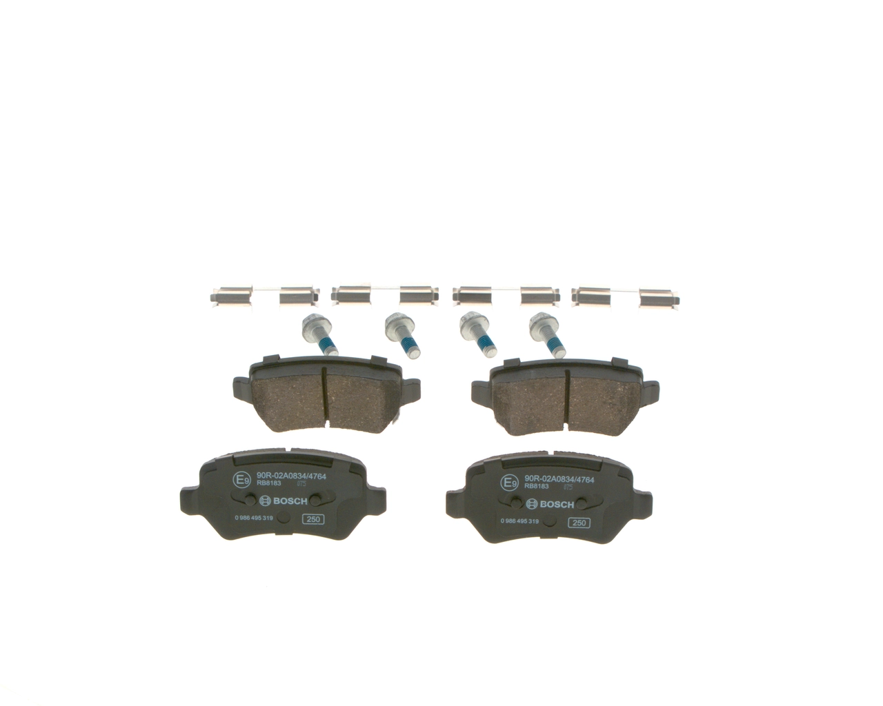 Задні гальмівні колодки 0986495319 Bosch