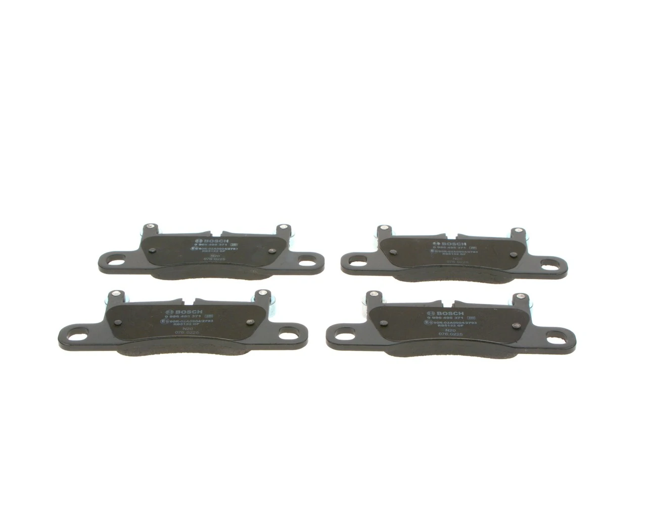 Задні гальмівні колодки Bosch 0986495371 ціна, від 44.57 USD