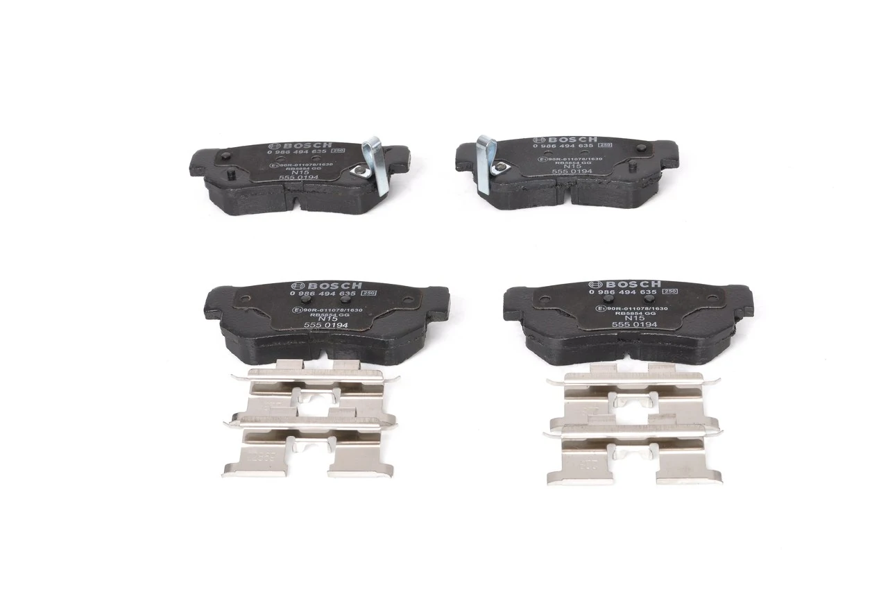 Задні гальмівні колодки Bosch 0986494635 ціна, від 17.35 USD