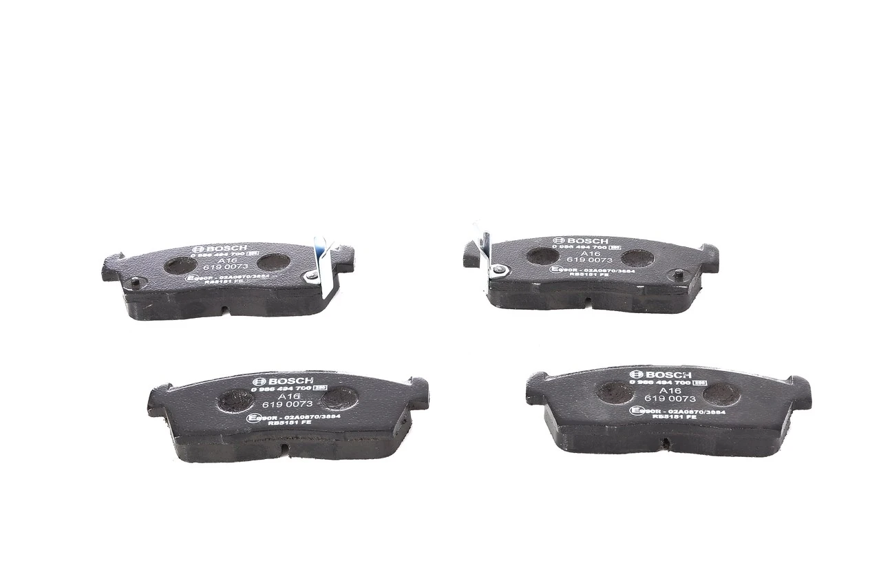 Передні тормозні колодки 0986494700 Bosch