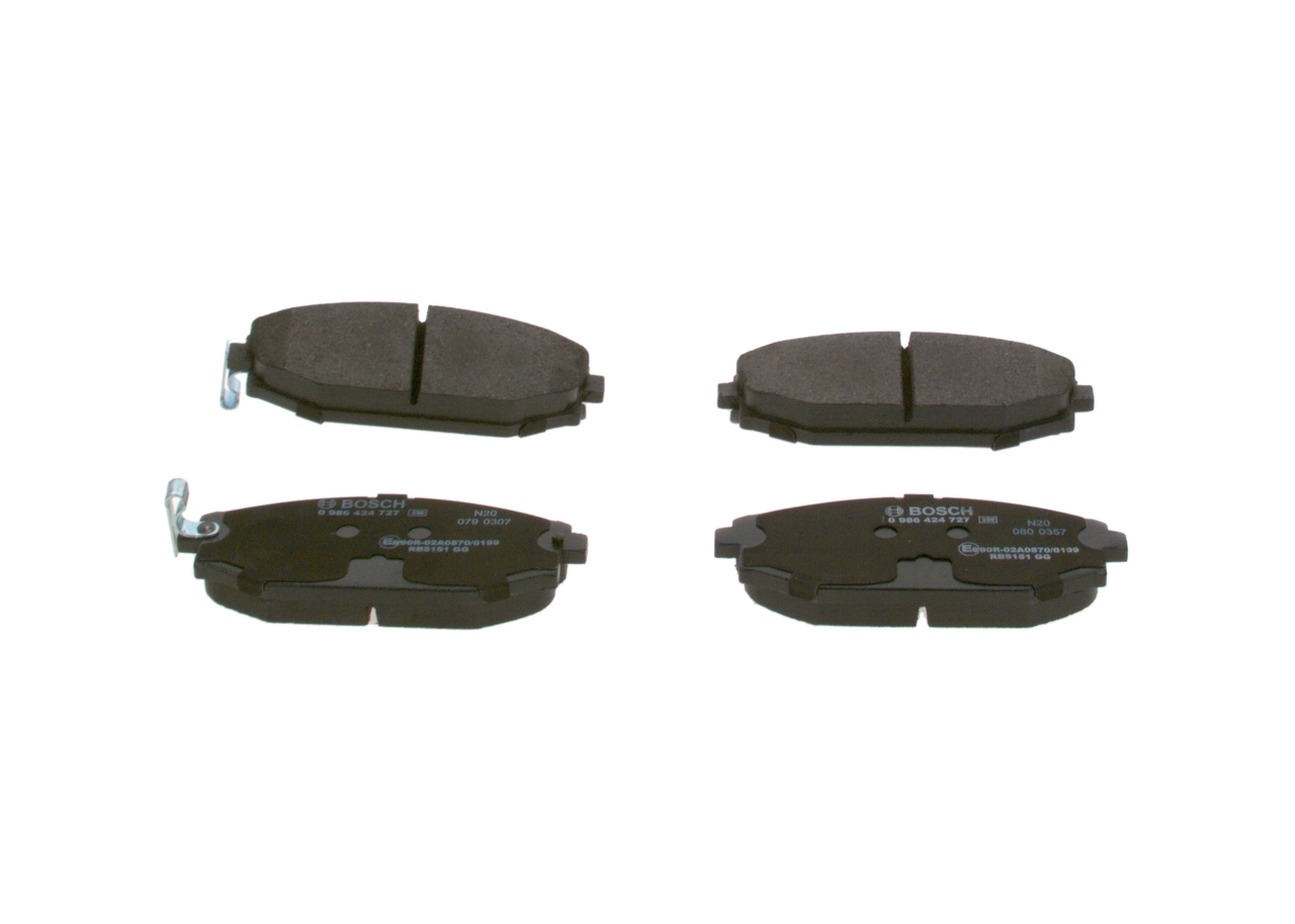 0986424727 Bosch Передні гальмівні колодки