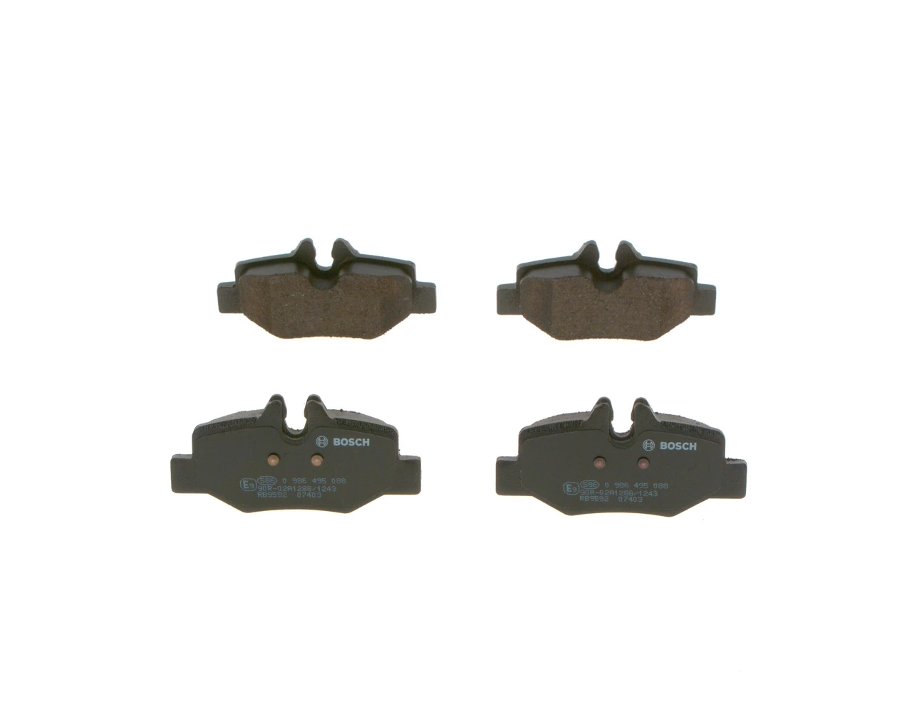 Задні дискові колодки Bosch 0986495088